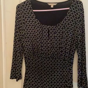 Black 3/4 length shirt from Banana Republic